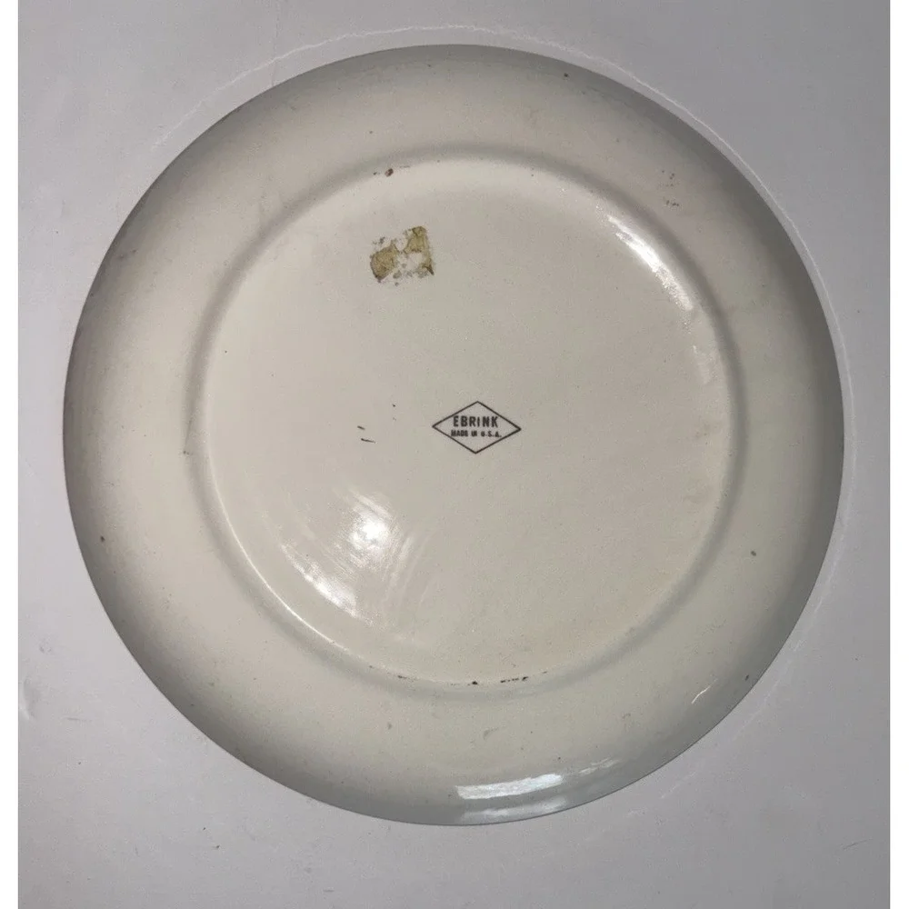 Vintage Ohio Souvenir Buckeye State Plate